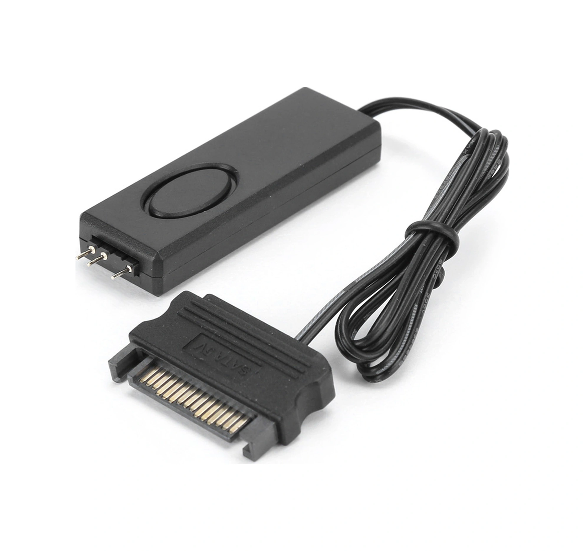 Xiyyadms Siyah Rf Kumanda 5v Argb Kontrolcü - 3pin Sata Beslemeli, Renkli Işık Efektleri, Kasa Fanları Ve Radyatörler İçin