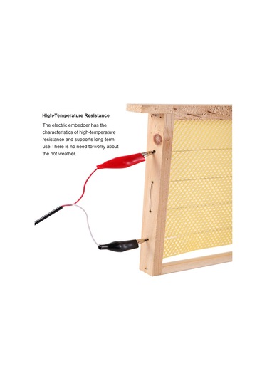 Geeroyoo Arı Kovanı Otomatik Waxenbedding Aleti, Isıya Dayanıklı, Kolay Kurulum, Bal Arı Yetiştirme Gereci, Avrupa Standartı 190mm, Siyah