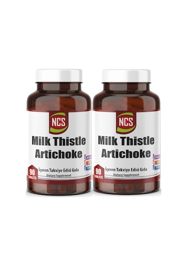 Ncs Milk Thistle Artichoke Zerdeçal 2 x 90 Tablet + Hap Kutusu