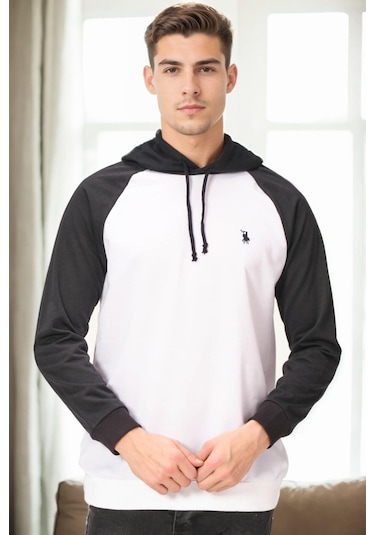 V9005 Dewberry Erkek Sweatshırt-beyaz - Lacivert Beyaz - Lacivert