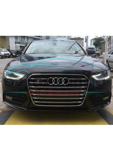 Audi A4 S4 Ön Panjur Komple Siyah 2012-2015 B8 Makyajlı