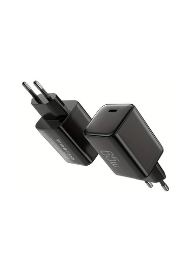 Topshop1 65w Gan Hızlı Şarj Cihazı Siyah Qc 4 0 3 0 Type C Pd Usb Huawei Xiaomi Samsung Oneplus İphone Uyumlu Macbook Laptop İçin