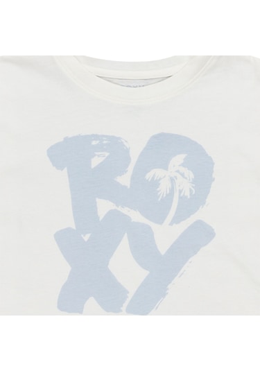 Roxy Roxy Boxy Crop Started Kız Çocuk Beyaz Tişört Wbs0 Beyaz