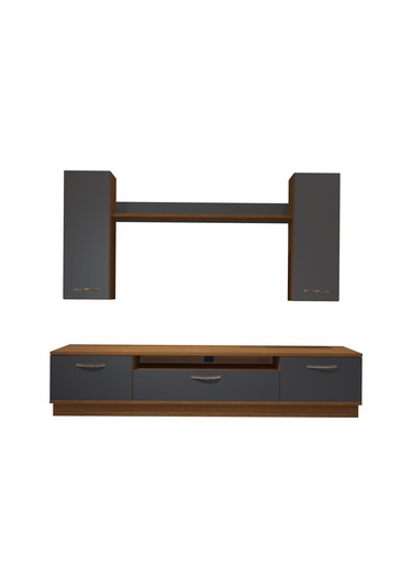 Decoraktiv Trendstyle 5d Mdf Tv Ünitesi Tv Sehpası Ceviz - Antrasit
