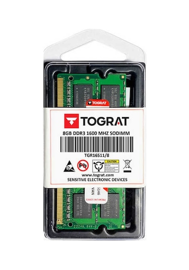Tograt ‎‎TGR16S11/8 8 GB 1600 MHz DDR3 SODIMM Notebook Ram Bellek
