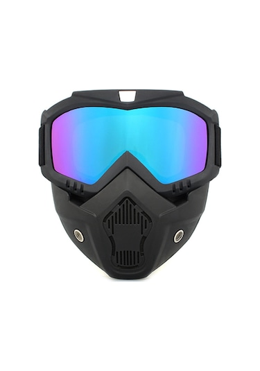 Tcherchi Ayrılabilir Motosiklet Kaskı Mavi