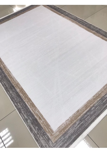 Merinos Halı Vista 76592 957 Serisi Triko Akrilik Salon Oturma Yatak Odası Halısı Krem - Gri - Bej