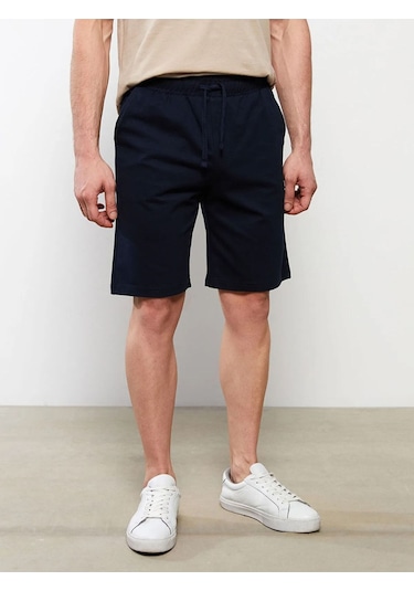 Alaska The Last Frontier Slim Fit 2 Cepli Pamuklu Penye Şort Lacivert