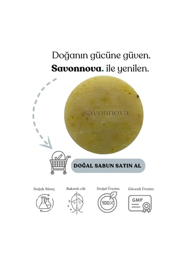 Doğal Kantaron Sabunu, Yenileyici, Rahatlatan Nemli Pürüzsüz Ve Parlak Ciltler İçin Sabun 100gr