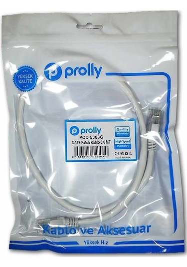 Prolly Pcd 5383G Cat6 Patch Kablo 60 Cm