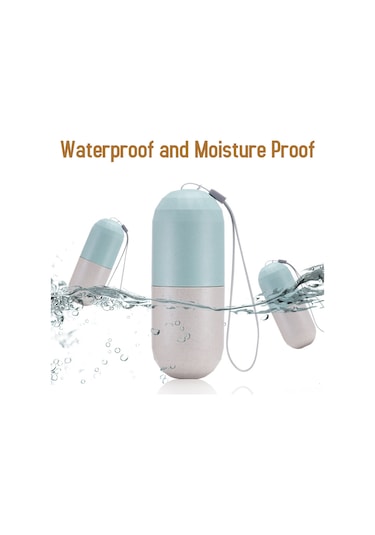 Symbee 7 Günlük Portatif İlaç Kutusu, Hermetik Kapaklı, Haftalık Bölümlü, İlaç-aksesuar Saklama, Unutmayı Engelle, Taşınması Kolay Beyaz