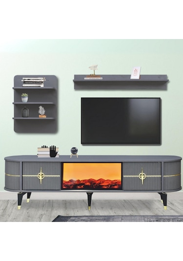 Maya Duvar Ünitesi - Antrasit Gold Antrasit - Gold