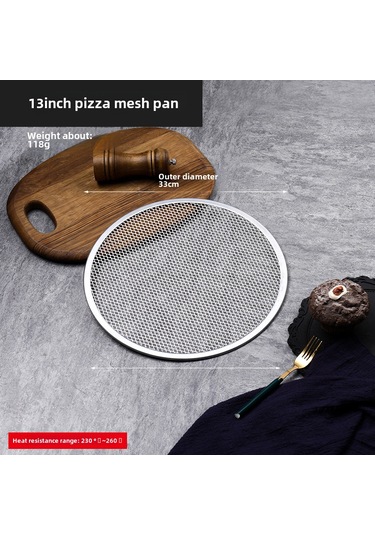 Symbee Alüminyum 13 İnç 33cm Kalın Tabaka Pizzacı, Ticari Kullanıma Uygun, Kaymaz Yüzeyli, Isı Dağıtımı İyi Fırın Gereci Diğer