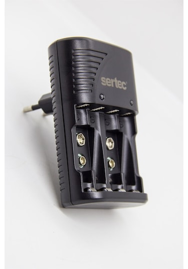 Sertec STC-9V Pil Şarj Cihazı + Varta 9V Şarjlı Pil 2'li