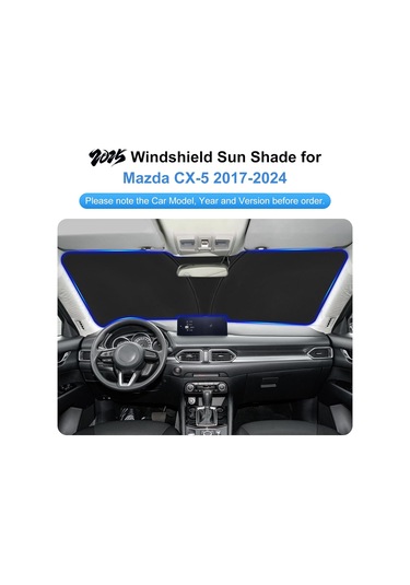 Ximistore9 Mazda Cx-5 2017-2024 Güneşlik, Katlanabilir Cam Koruyucu, Uv Engelleme, Araç Cam Aksesuarı