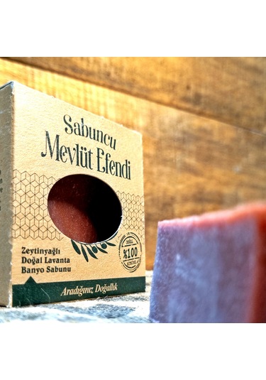 Sabuncu Mevlüt Efendi Zeytinyağlı Doğal Lavanta Banyo Sabunu 100 G
