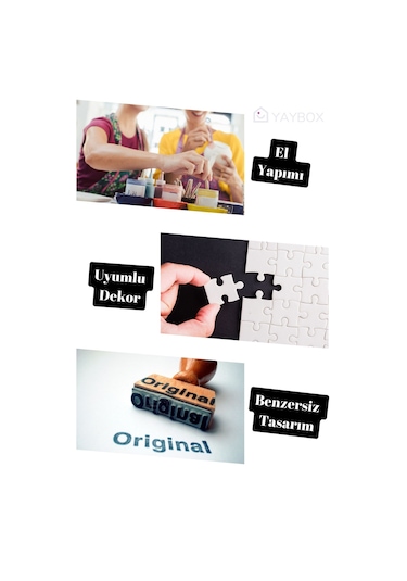 Dekoratif Vazo El Yapımı Altın Eskitme Renk Model 2 Karışık