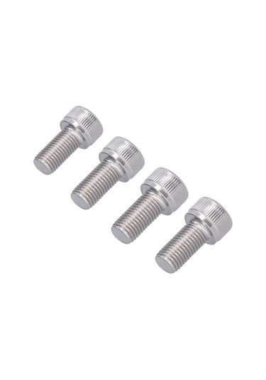 Geeksen A2 Çelikli M10x20 İç Sekizgen Somun, 1.25mm İnce Dişli, 4 Adet, Korozyona Dayanıklı, Dıy Ve Endüstriyel Kullanim