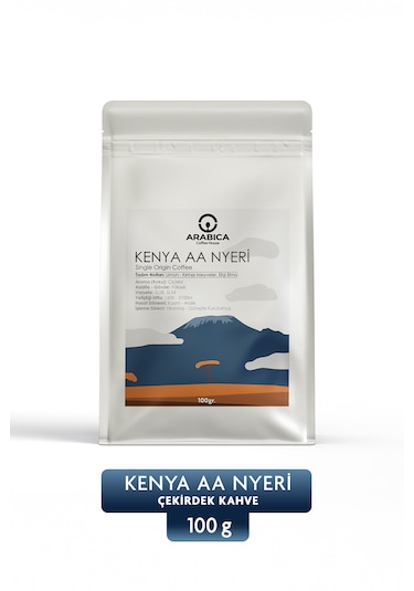Arabica Coffee House Kenya Aa Natural Kahve Öğütülmüş Kahve Taze Kavrulmuş Çekirdek French Press 100 G