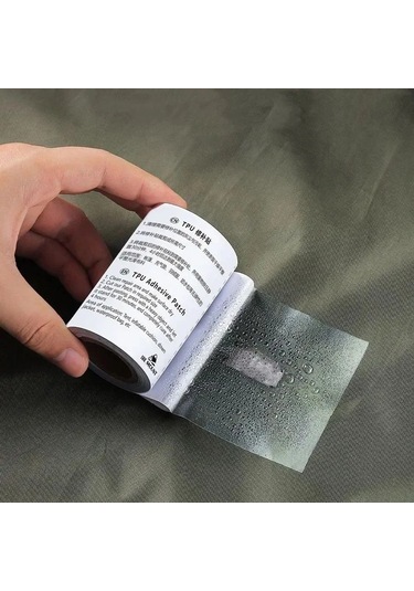 Padalink Tpu Şeffaf Kendinden Yapışkanlı Naylon Kumaş Onarım Bandı - Çadır, Yağmurluk, Şişme Ürünler İçin Su Geçirmez Yama, 7.5 187cm Diğer Çok Renkli