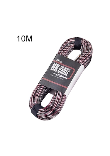 Sones Ahşap Gitar Bas Bağlantı Kablosu Gürültü Azaltıcı Ses Kablosu, Kablo Uzunluğu: 10 M, Rastgele Renk Teslimatı