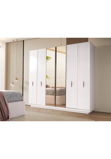 Vermont 6 Kapaklı Gardırop %100 Mdf