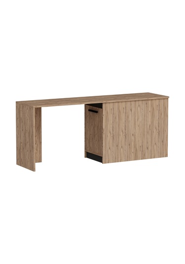 Arnetti Akser Dolaplı Geniş Çalışma Bilgisayar Masası Atlantik Çam Antrasit - Akser