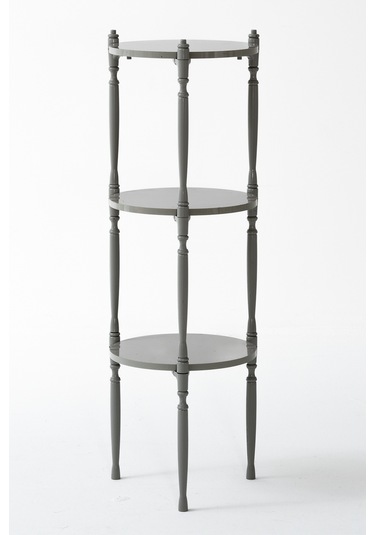 Puzzle Salon&oturma Odası Yuvarlak Raf - Gri