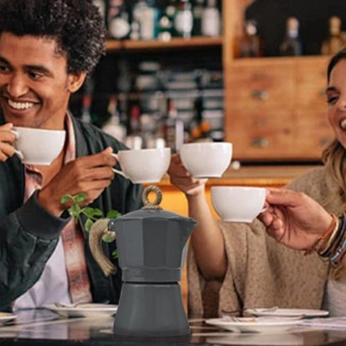 300 Ml Taşınabilir Espresso Cezve Su Isıtıcısı Ev Mutfak Alüminyum Pot Filtre Pot Moka Pot Set Kahve Gereçleri Kahve Kapları