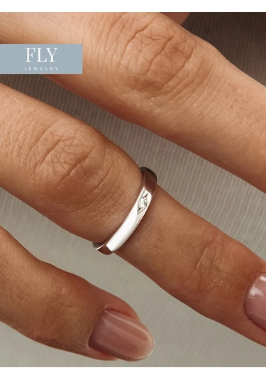 Fly Jewelry 925 Ayar Gümüş Falanks Yüzüğü 208760274 Gri