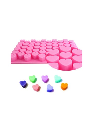 Yaratıcı Kalp Şekli 55-grid Ice Cube Tepsisi Pembe Diğer
