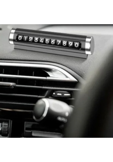 Alüminyum Kasa Siyah Renk Çevirmeli Numaratörü Torpido Aksesuar