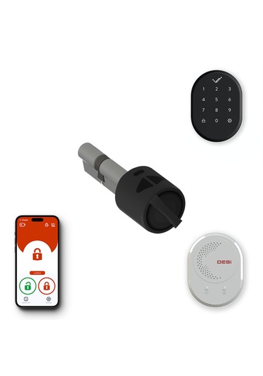 Desi Utopic R Siyah Akıllı Kilit - Wifi - Şifre