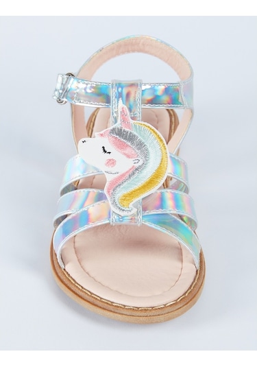 Denokids Unicorn Kız Çocuk Sandalet Çok Renkli