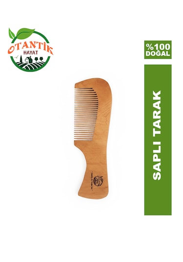 Otantik Hayat Ahşap Saplı Tarak 14 x 5