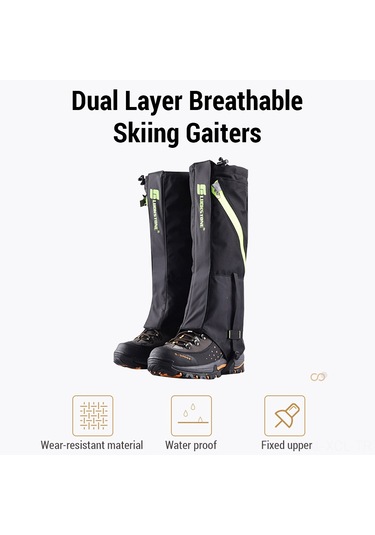 Konesam Çocuklar İçin Kırmızı Kayak Ayaklıkları - Çift Katlı Su Geçirmez Outdoor Knee & Bacak Koruyucu, Nylon Malzeme, Nem Geçirgen Kırmızı