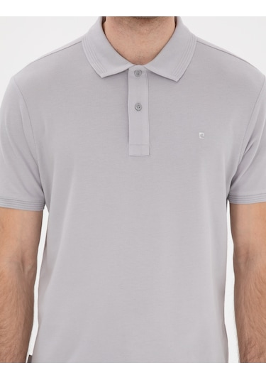 Pierre Cardin Erkek Açık Gri Tişört Basic 50302561-vr001 Açik Gri