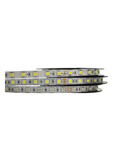 24 Volt 5050 Şerit Led Sarı Amber Ip65 5 Metre