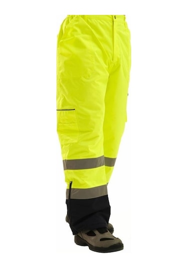 Proline 300d Oxford Cift Renkli Reflektörlü Pantolon Sarı