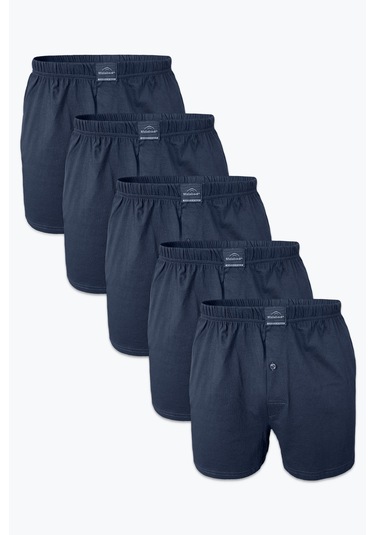 Malabadi Erkek Füme 5 Li Geniş Kalıp Büyük Beden Boxer %100 Pamuk Battal Boy Mb2400 4xl/5xl/6xl/7xl Füme