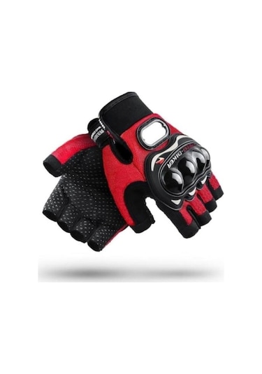Probiker Eldiven Yarım Motosiklet Eldiveni Korumalı