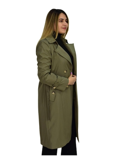 Kadın Kemerli Trençkot K3064 Bgl-st03286 001