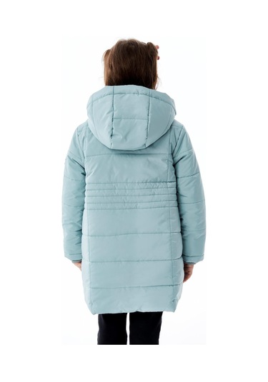 Benitto Kids Kız Çocuk Kapüşonlu Kışlık Şişme Mont 51355 Yeşil