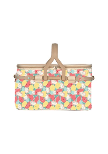 25 Lt Piknik Sepeti 1072 Picnic Bag Bej - Sarı