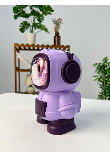 Favora Şifreli Astronot Kumbara - Mor