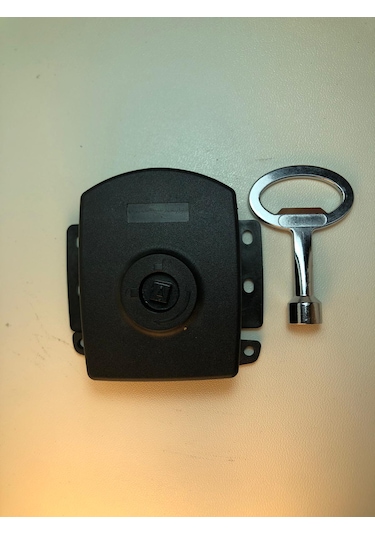 Mini Yüzey Montaj Hava Santral Kabin Ağır Panel Kilit - Metal Gövde + Alu. Kare 8. Anahtar 1