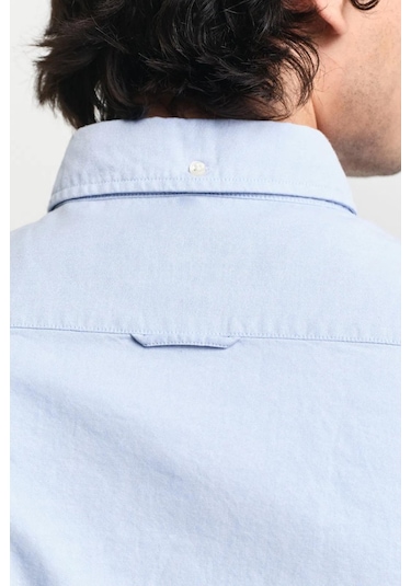 Gant Erkek Mavi Slim Fit Klasik Yaka Oxford Gömlek-11410 Mavi