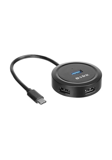 S-link Swapp Sw-u340 4 Port Usb 3.0 Gri Type-c Hub