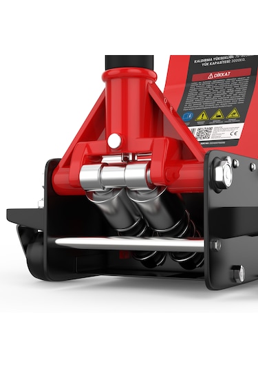 Gentor 3 Ton Hidrolik Araç Krikosu-Kaldırma Yüksekliği: 75-505mm-2 X Kauçuk Altlık-Profesyonel Manevra Krikosu-Hidrolik 360° Tekerlekler