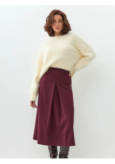 Iltanı Klasik Bayram Eteği 295748439 Şarap Rengi